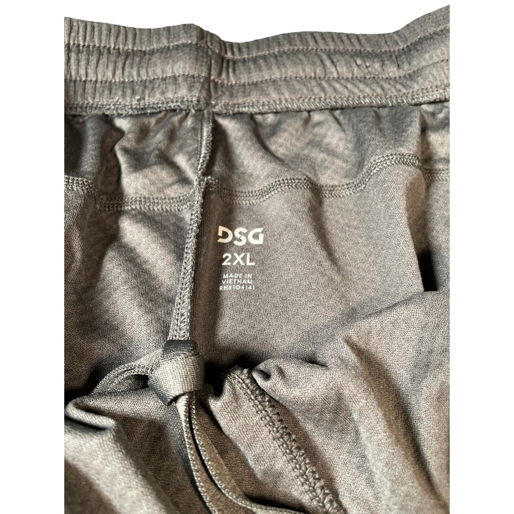 DSG Mens Performance Mesh Athletic Shorts Charcoal Grey 2XL New - Picture 2 of 5